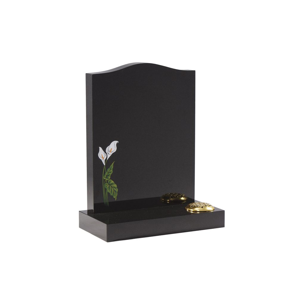 Dense Black Granite Memorial (WG32) Stonerite