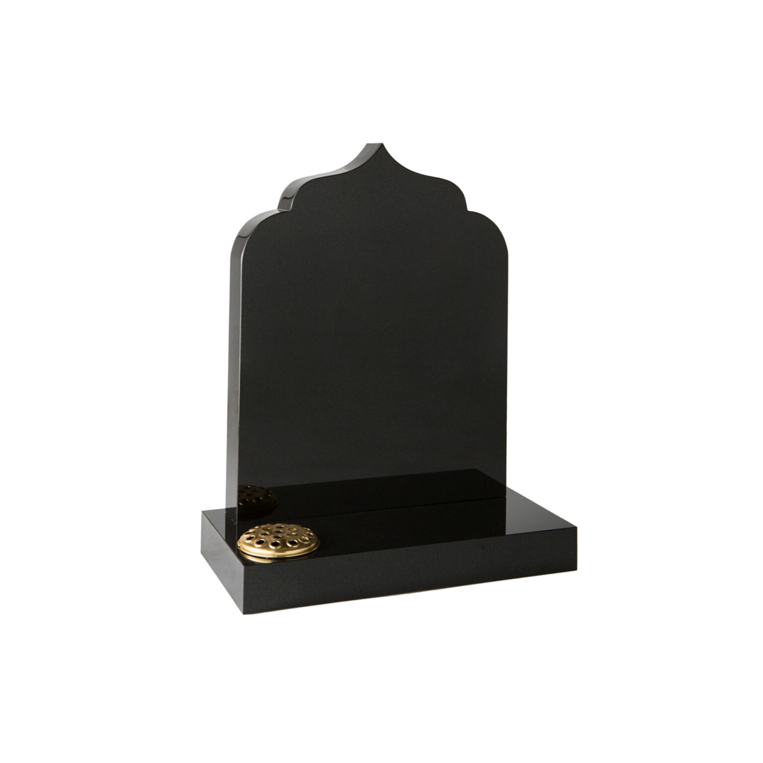 Dense Black Granite Memorial (WG20) Stonerite